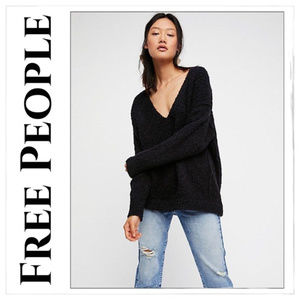 Free People Lofty V-Neck Sweater